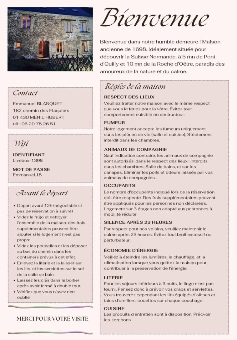 Gite De Campagne Tres Calme Ménil-Hubert-sur-Orne 외부 사진